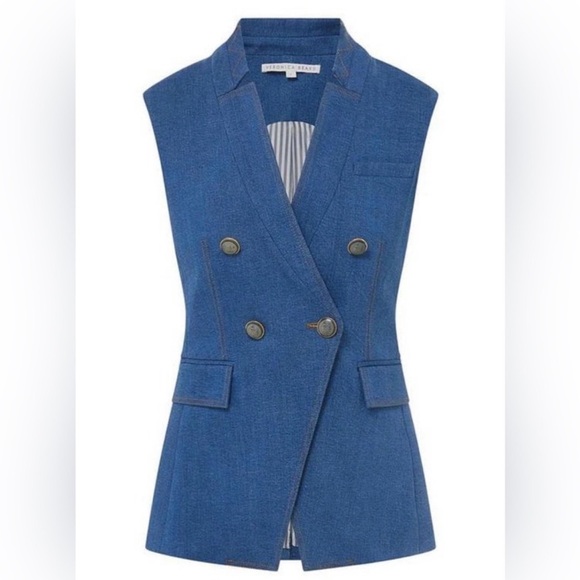 NWT Veronica Beard Amika Vest Size 4 - Picture 4 of 12